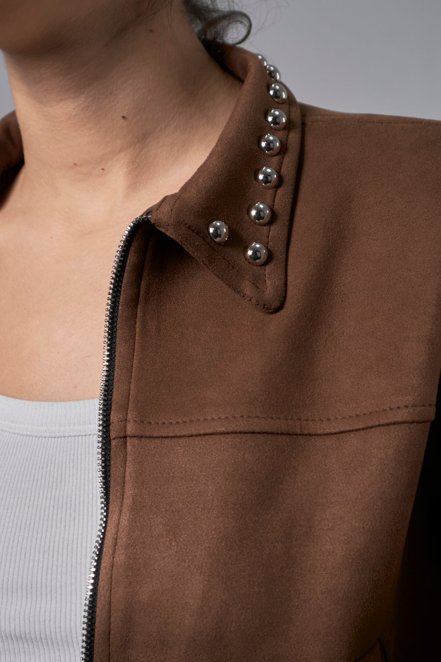 Cropped Studded Jacket