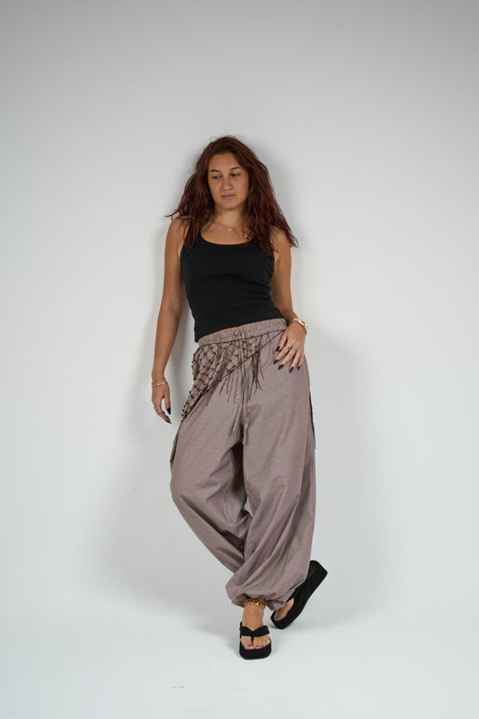 Brown Balloon Pants