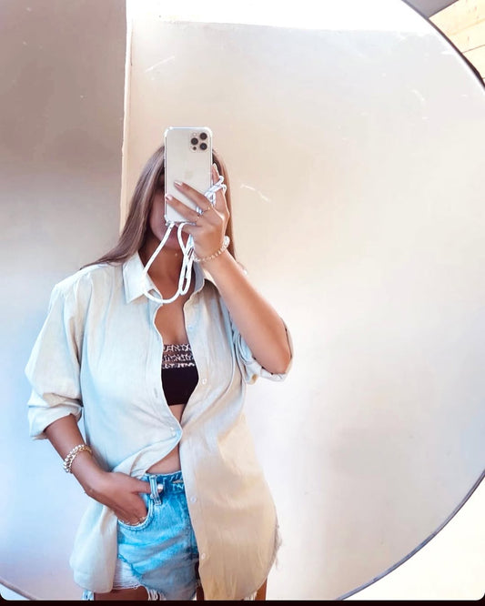 Beige Long Sleeve Shirt