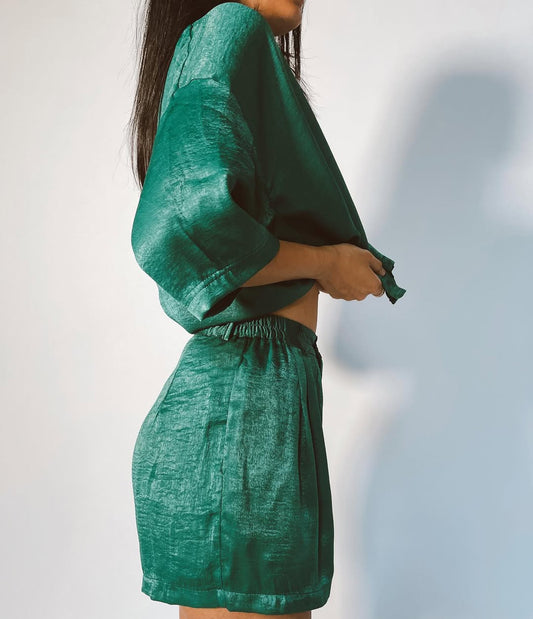 Satin Green Set