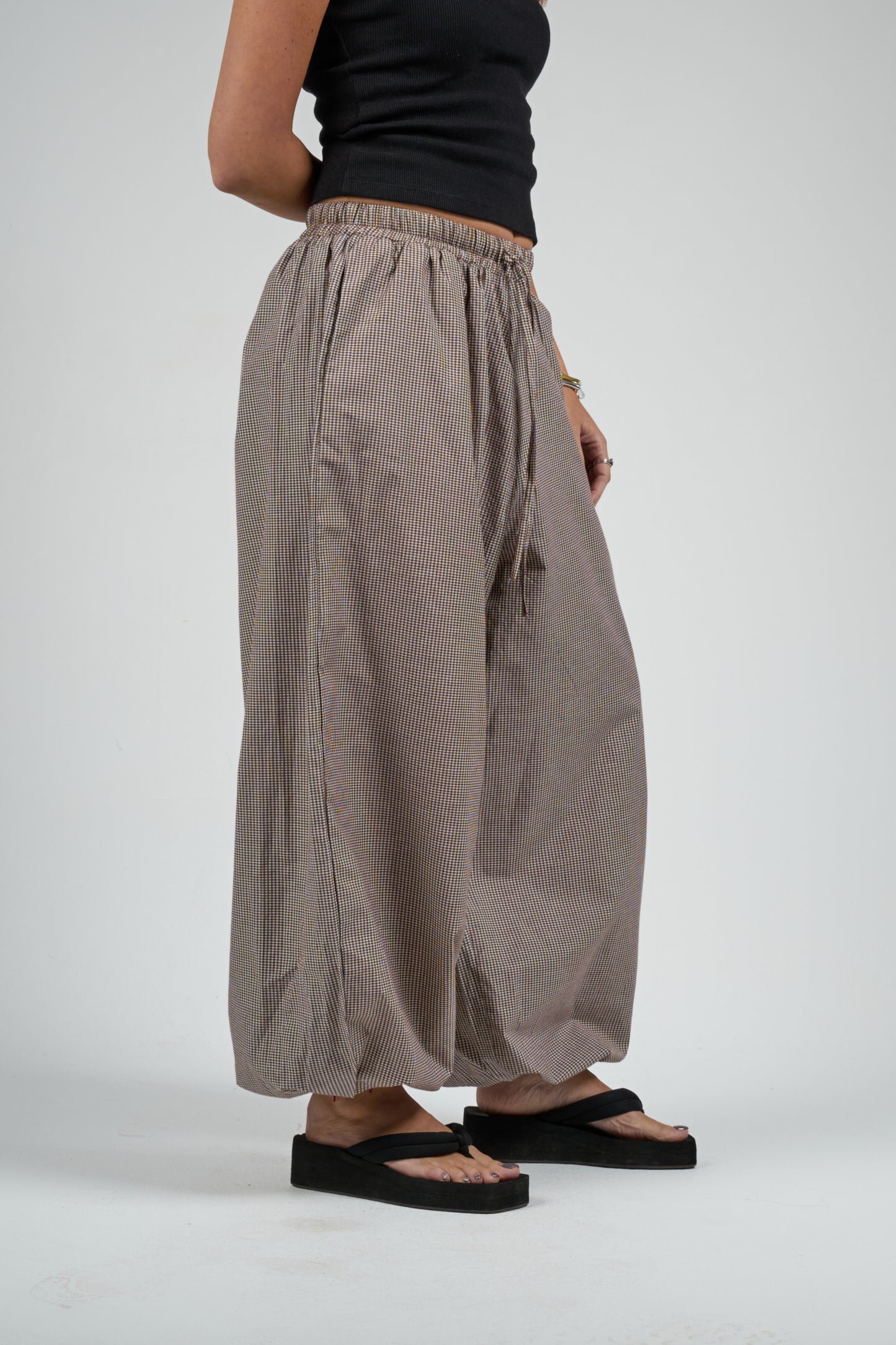 Brown Balloon Pants