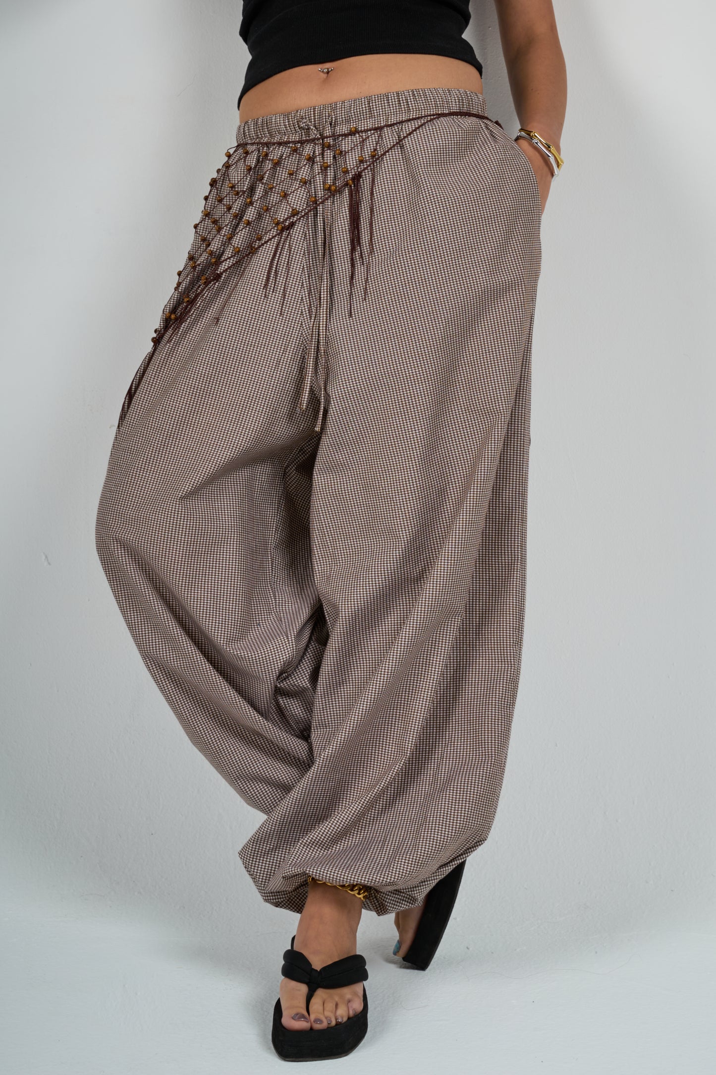 Brown Balloon Pants