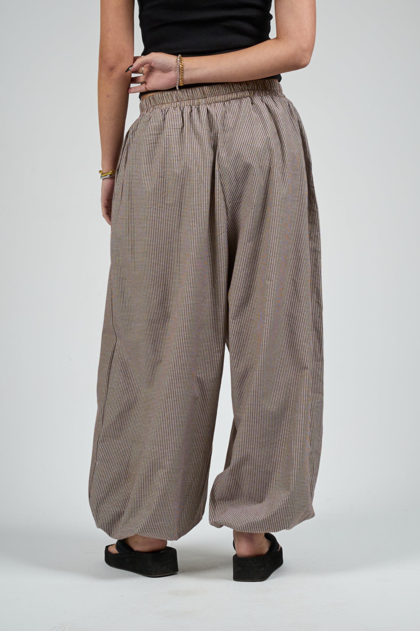 Brown Balloon Pants