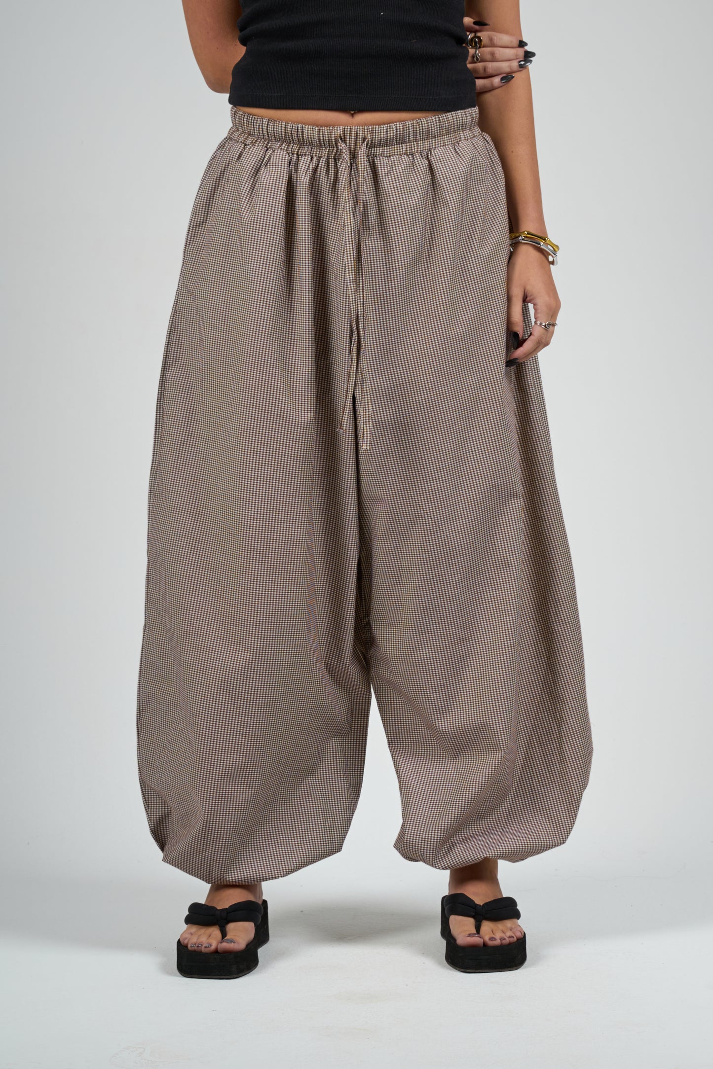 Brown Balloon Pants