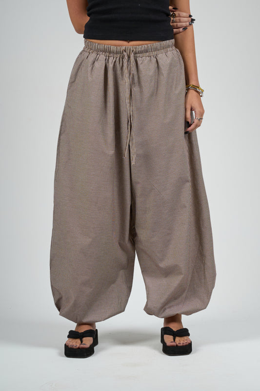 Brown Balloon Pants