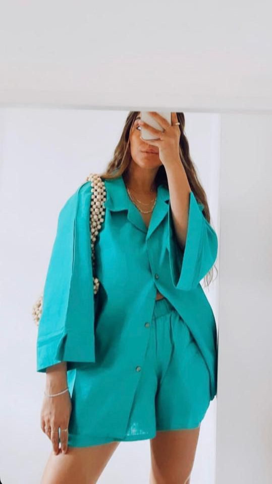 Green Linen Set